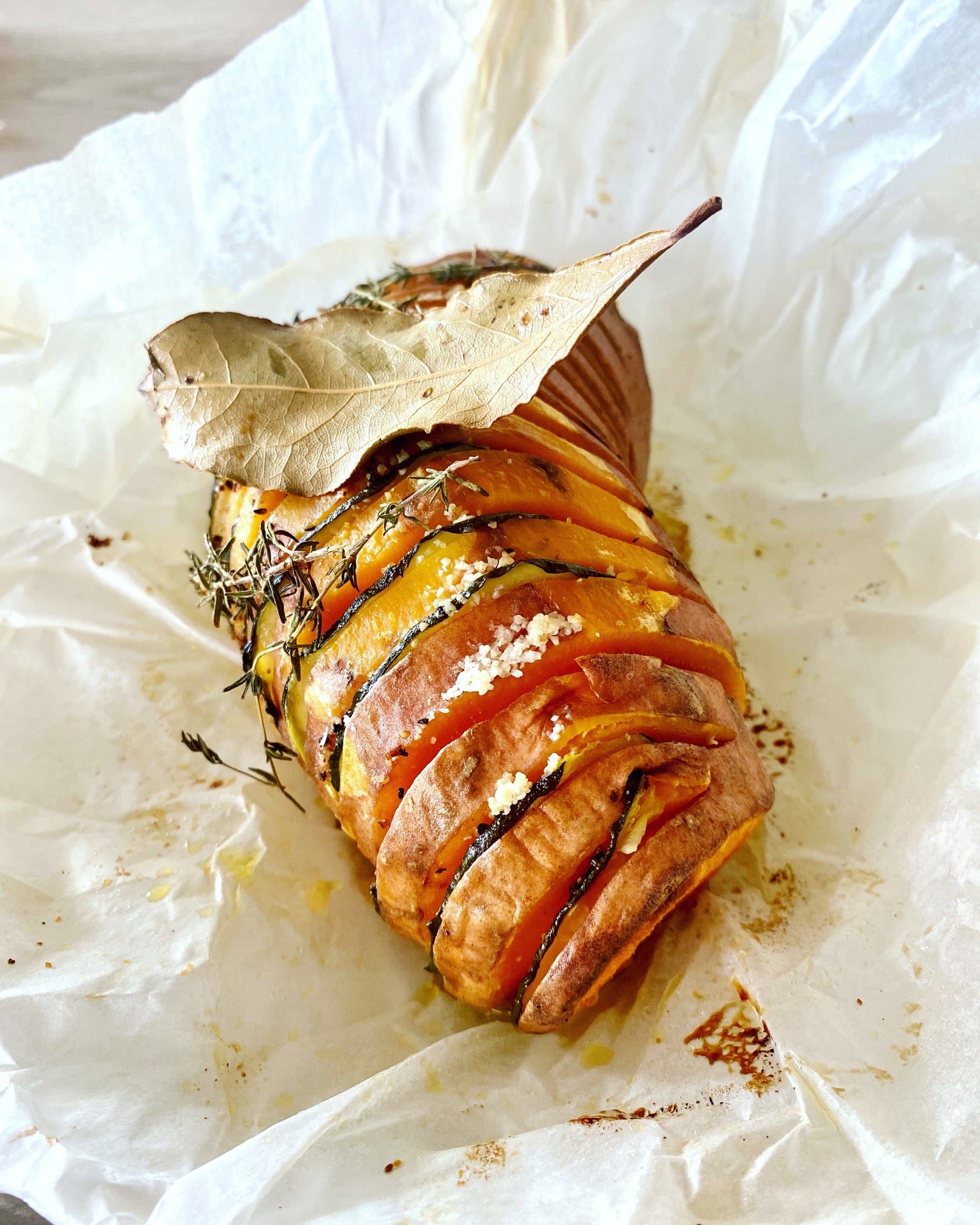 Patate douce Hasselback