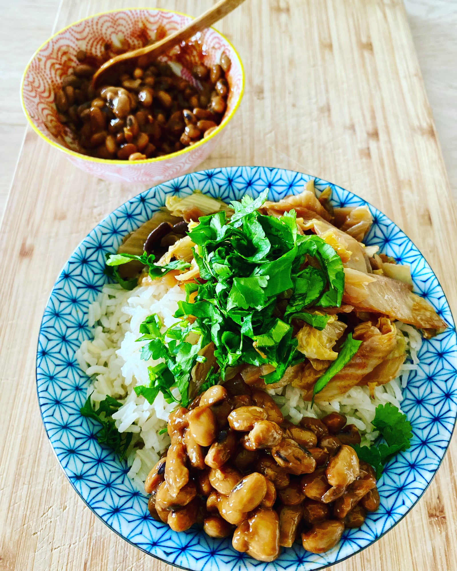 Natto, fèves de soja fermentées