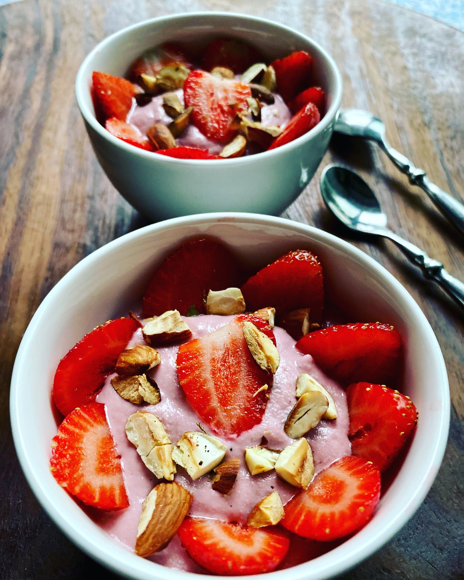 Crème fraises & cajou