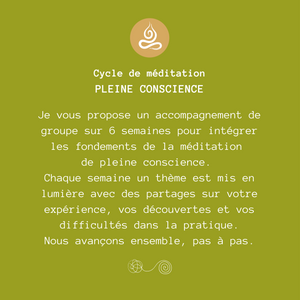 MÉDITATION peine conscience