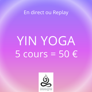 COURS EN LIGNE : Yin Yoga (Zoom)