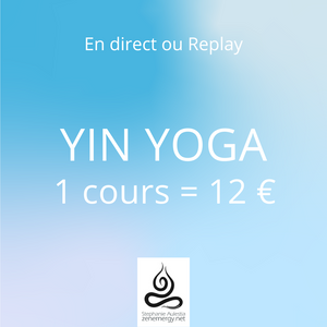 COURS EN LIGNE : Yin Yoga (Zoom)